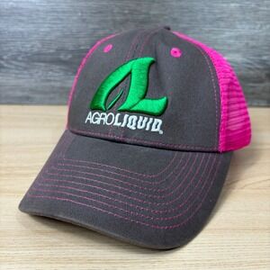 Agroliquid Hat Cap Snap Back Womens Pink Farming Adjustable